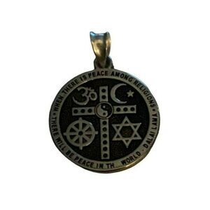 Steve McSwain Sterling Silver Peace Among Religions Interfaith Stainless Steel P